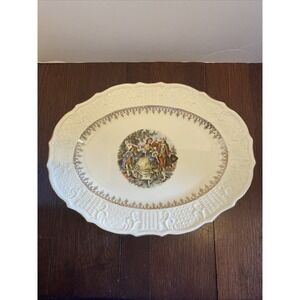 Vintage Washington Colonial Vogue Dinnerware Oval Servin 22k Hallmark Cannonball
